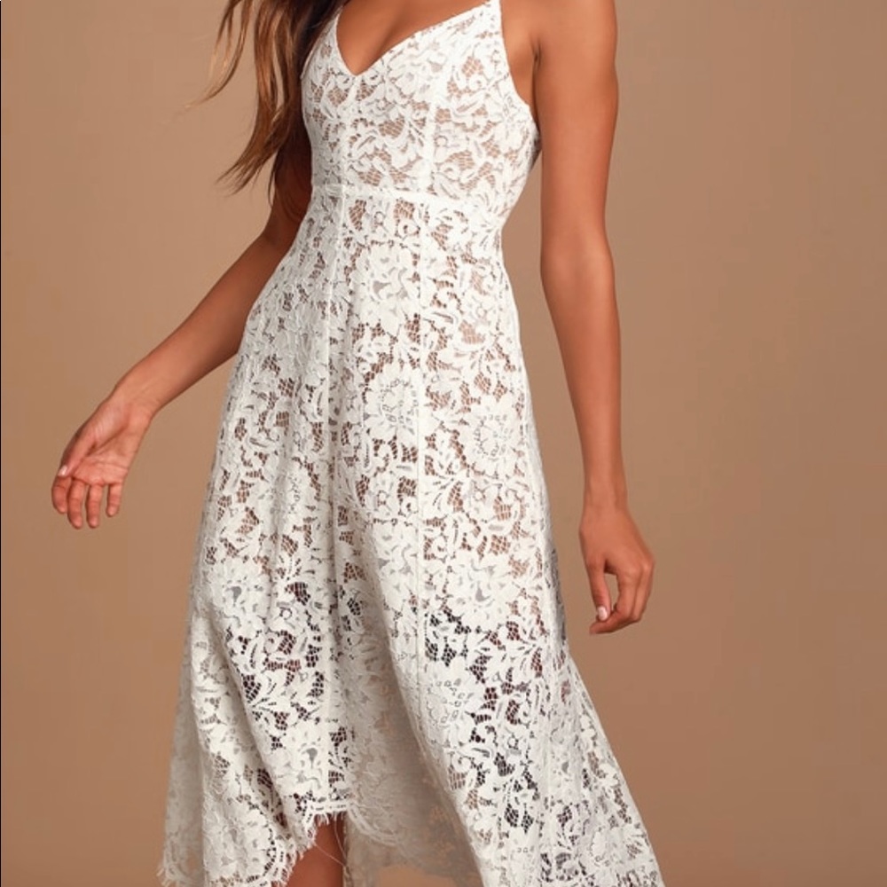 Lulus Lace Midi Dress
